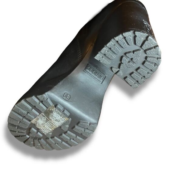 H&M Divided Black Chunky Heel Ankle Boots Women’s Size 8 EUR 39 Platform Block - Picture 7 of 10